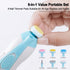 SCAIKTIG Trimmer 6 Baby Nail Electric, Low Noise Newborn Safe Nail Clipper Kit with Light and Replaceable Grinding