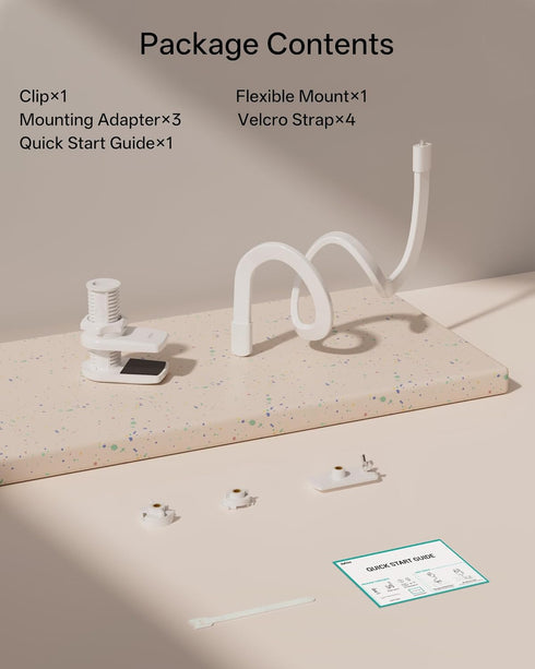 Jartoo HB65/HB40/HB6560/HB6339/HB6550 Momcozy, 16.9" Baby Monitor Mount Compatible with HelloBaby Pro, Infant Optics