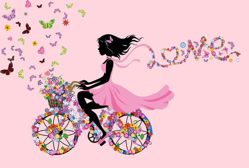 DEKOSH Girl Wall Decals for Kids Room, Butterflies and Flowers Wall Art Stickers for Nursery Decor