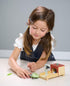 Set 10 Set Mummy Set 3+ Tender Leaf Toys - Tortoise Pet - Piece Wooden Animal Play with and Baby Tortoise, House
