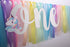MIAUL Baby,1st Unicorn Highchair Banner Decoration for First Birthday Banner, High Chair Fabric Garland Party Supplies