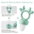 Powerwan 3-12 Baby Fruit Food Feeder with Popsicle Mold, Cute Teething Toys Silicone Teethers for Babies Months