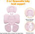 2-in-1 KAKIBLIN Infant Car Seat Insert, Carseat Head Insert & Body Support for Newborn, Reversible Newborn Car Seat