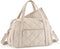 mommore Diaper Bag Tote Large Expandable Baby Travel Tote for 2 Kids