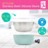 4 Pack Elk and Friends Stainless Steel Bowls + Silicone Sleeve and Storage Lid | Baby, Toddler, Kids | Cereal & Snack
