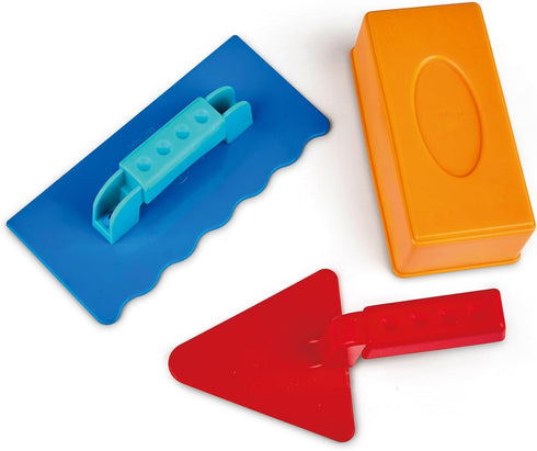 Set Hape Master Bricklayer Beach and Sand Toy Toys, Multicolor, Bold