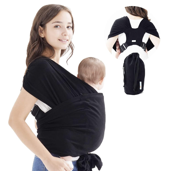 Baby wrap Carrier,Softness Organic Cotton,Breathable Adjustable Strap Baby Hold Carrier for Newborn