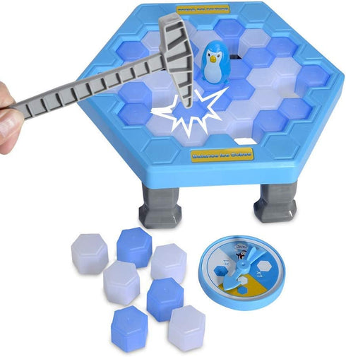 SS Save Penguin On Ice Game - Penguin Trap Break Ice, Family Party Ice Breaking Kids Puzzle Table Knock Block