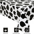 2 Pcs Cow Print Tablecloth - 87 x 51 Inches Plastic Table Cover for Farm Animal Birthday Party Supplies