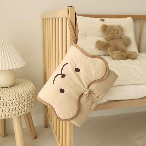 Uitndvyte Multifunctional Baby Changing Mat Foldable Diaper Changing Cushion Waterproof Cartoon Nappy Pad for Newborns