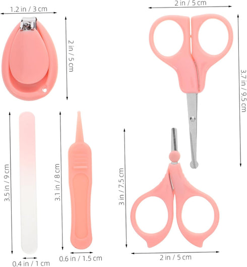Set Cute Nail Clippers for Newborns in Adorable Case
