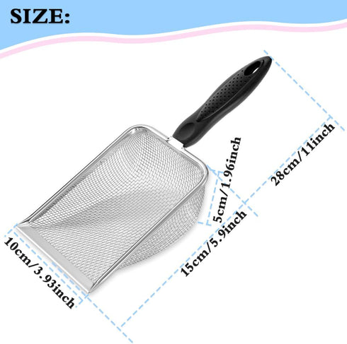 UMUACCAN Beach Mesh Shovel, Shark Tooth Sifter Dipper for Shell Collecting, Kids Filter Sand Scooper for Picking Up