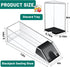 Honoson Blackjack Shoe and Discard Tray, Clear Acrylic Card Dispenser for Playing Cards Discard Holder