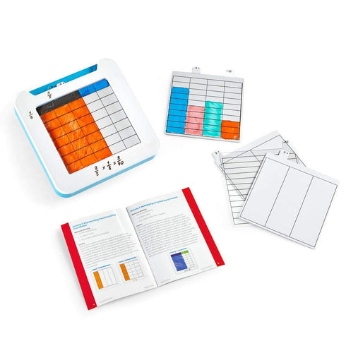 hand2mind Build-A-Grid Dry Erase Multiplication Game for 3rd Grade Math, Montessori Supplies (Set of 1)