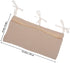 YARNOW Stroller Organizer Bag with Double Cotton Pockets, Portable Hanging Storage Bag for Diapers, Milk Bottles