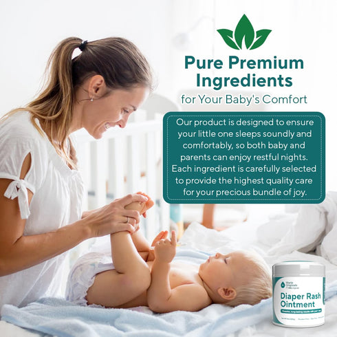 8 oz Marie Originals Premium Diaper Rash Ointment - Triple Action Diaper Rash Cream for Baby - Soothes and Moisturizes