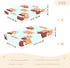 CZXW 52" 28" Red Panda Cartoon Crib Sheets Fitted x Natural Cotton Soft & Breathable for Baby Crib Mattress