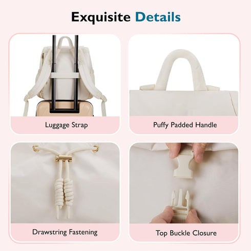 mommore Diaper Bag Backpack, Lightweight Small Travel Diaper Backpack with Drawstring and Stroller Straps
