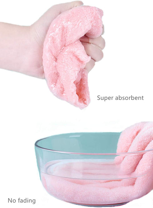 yaocoral 15 Pack 12''x12'' Absorbent Microfiber Baby Washcloths Soft Fleece Wash Clothes Face Towels