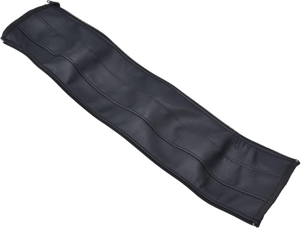 Fdit PU Baby Stroller Handle Cover, Removable Zipper Protector Sleeve for Armrest, Black