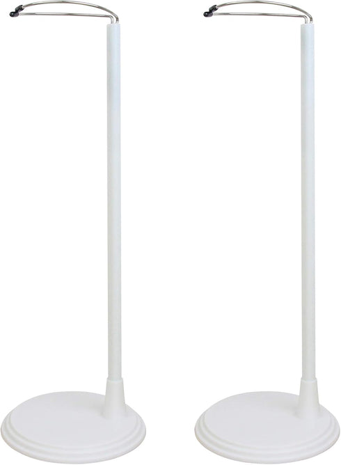 ZITA ELEMENT 2 Pcs Adjustable Doll Stand Support Base for 14-18 Inch Dolls - White Doll Holder