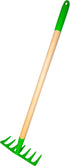 Set 4-Piece, 5yr+ JustForKids Kids Garden Tool Toy, Rake, Spade, Hoe and Leaf Rake, reduced size , made of sturdy steel