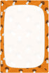 Sinestour Orange Mushroom Baby Crib Sheet Soft and Breathable Crib Mattress Protector for Standard Toddler Bed Sheet