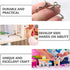 Gadpiparty 24pcs Small Doll Cloth Hangers, Mini Clothes Hanger Holders for Doll Dress Outfit Hanging Accessories