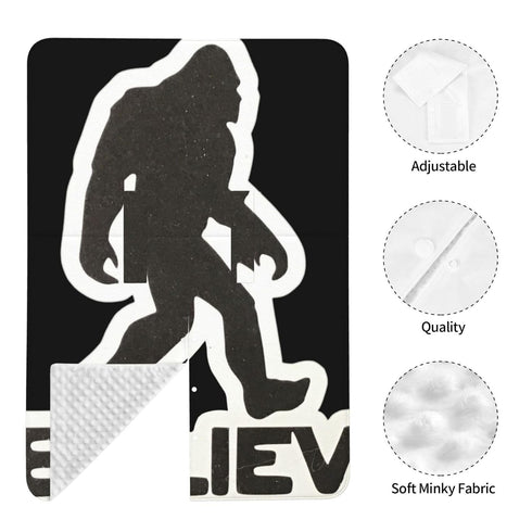 Zhbvncp I Believe Bigfoot Baby Car Seat Cover & Breastfeeding Nursing Cover - Breathable Stretch Fabric Multi-Use