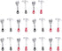 VBESTLIFE Dollhouse Repair Tools, 20pcs Mini Dollhouse Wrench Hammer Kit