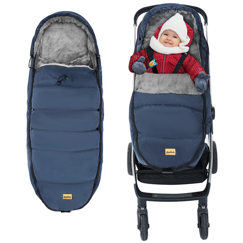 6-36 Zooawa Stroller Bunting Bag Universal, Waterproof Baby Stroller Footmuff, Stroller Sleeping Bag for Cold Weather