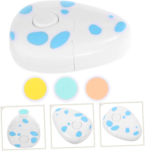 Trimmer TOYANDONA Electric Nail for Infants Cartoon Dinosaur Design Safe Baby Nail Polisher Grinding Pads for Newborns