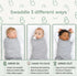 Set (2-Pack), 100% 09 Baby Swaddle Sleep Sack Adjustable Zipper Newborn Swaddle + Wearable Sleep Sack, Cotton, Soft