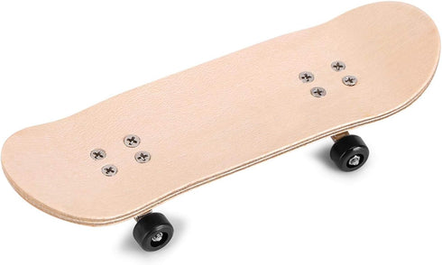 Mini Finger Skateboards, Wooden Toy Professional Finger Skate Set for Children (Black)