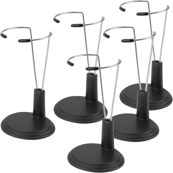 HMIEPRS 5pcs Doll Stand Display Holder, Stand Action Figure Display Rack, Doll Bracket