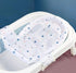 0-18 Months Newborn Bathtub Mat Adjustable Shower Mesh Seat Support Net All-Round Fixed Tub Cushion Seat Baby Bath Pillow