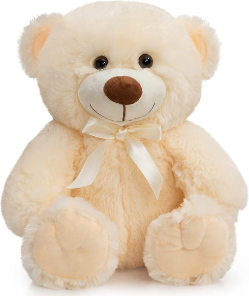 Super Color Teddy Bear Stuffed Animal - Plush Toy for Children, Girlfriend, Family, 14 Inch Beige