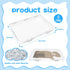 WYKOO 6 Pack Clear Freezer Breast Milk Storage Organizer Flat Breast Milk Freezer Storage Organizer Breastmilk Freezer