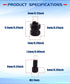 Aluminum Alloy 7mm RC Wheel Hex Hub Spacer with 9.5mm Offset Extension 4Pcs for AXIAL SCX24