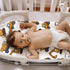 FIGEPO 4 Pack Set Baby Boy Bassinet Sheets Soft Fitted Baby Boy Mattress Covers Construction Truck or Dinosaur Theme