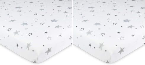 American Baby Company 100% Natural Cotton Fitted Mini Crib Sheet 38" x