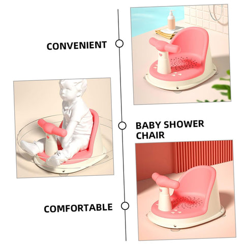 Bath Seat with Backrest for Support Non-Slip Bathtub Chair for Secure Bathing Comfortable Sit-up Design for Easy