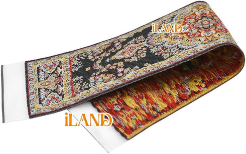 iLAND Miniature Dollhouse Accessories, Victorian Woven Rug 9.4” x 5.7” for 1/12 Scale Dolls (2pcs Time)