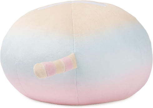 GUND Pusheen Rainbow Round Squisheen Plush, Squishy Stuffed Animal for Ages 8 and Up, 11” Rainbow