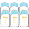 Matyz Glass Breastmilk Storage Bottles, 6 Pack, 6 oz, Compatible with Spectra