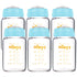 Matyz Glass Breastmilk Storage Bottles, 6 Pack, 6 oz, Compatible with Spectra