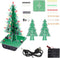 3D Xmas Tree Soldering Project Electronic DIY Kit, Upgraded 7 Color Flashing LED PCB Kit