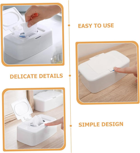 LIFKOME Refillable Baby Wipe Holder - Travel Size Dispenser