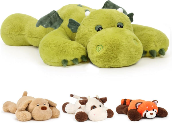 Weighted Dragon Stuffed Animal Soft Weighted Plushes Cute Green Dragon Plush Toy
