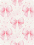 CZXW 52" 28" Bows Light Pink Crib Sheets Fitted x Natural Cotton Soft & Breathable for Baby Crib Mattress